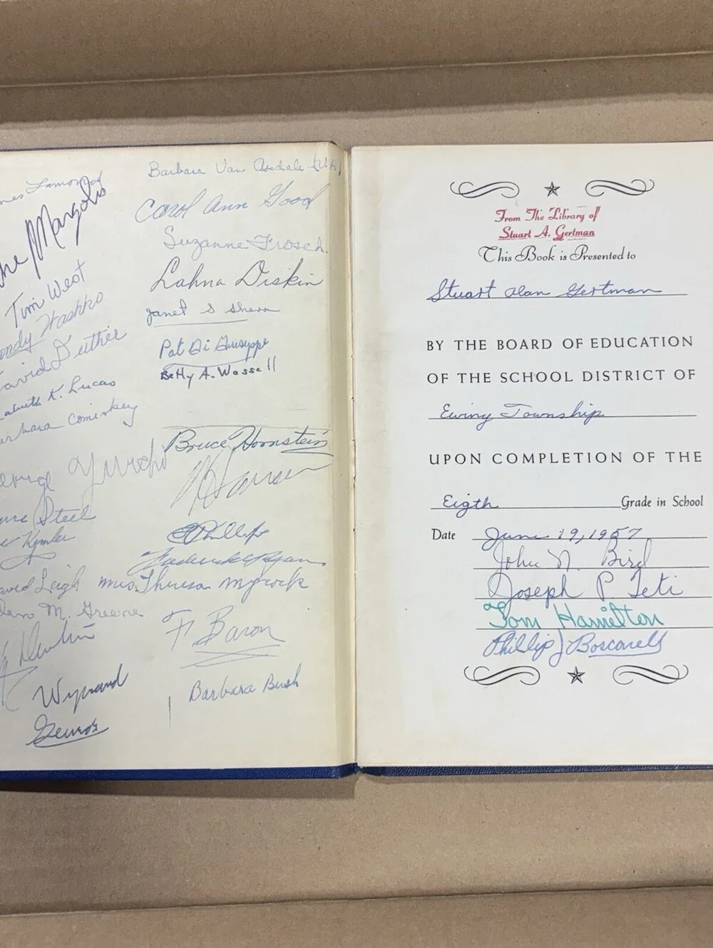 1957 New Jersey Charters of Freedom American Booklet Company Ewing Township SIGs